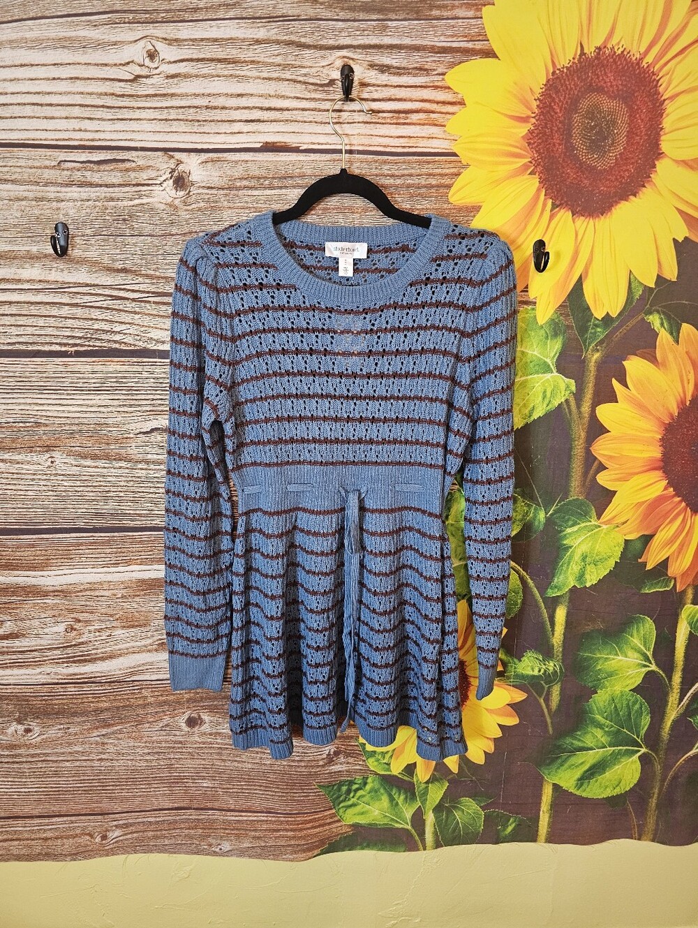 Motherhood Blue And Brown Dress Or Shirt